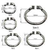 Metal Chastity Cage Small & Shabby material finish close | 3d-chastity