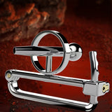 Adjustable Chastity Cage with Horse-eye Bars size and shape | 3d-chastity