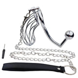 Anal Hook Set Ring Hook Banana Chastity Device material finish close | 3d-chastity