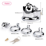 Animal Chastity Cage wearing | 3d-chastity