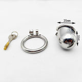 Anti-Escape Metal Chastity Cage wearing | 3d-chastity