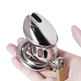 BDSM Stainless Steel Chastity Device with Spike Ring full kit | 3d-chastity