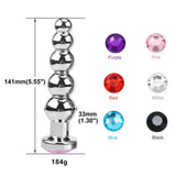 Beaded Butt Plug Chastity Cage wearing | 3d-chastity