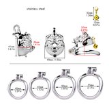 Beast Penis Locker with Bell Chastity Cage full kit | 3d-chastity