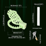 Beginner Mesh Flower Chastity Cage wearing | 3d-chastity