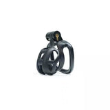 Black Cobra Chastity Cage Kit 1.77 to 4.13 Inch Long lock and ring | 3d-chastity
