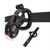 Black Cobra Chastity Standard Kit With Belt And Urethral - 3d-chastity