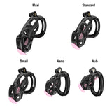 Black Cobra Chastity Small Kit With Belt And Urethral - 3d-chastity