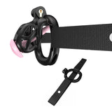 Mamba Chastity Cage with Belt and Urethal lock and ring | 3d-chastity