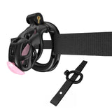 Black Cobra Chastity Nano Kit With Belt And Urethral - 3d-chastity