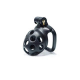 Black Hole Cobra Chastity Cage Kit 1.77 to 4.13 Inch Long lock and ring | 3d-chastity