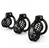 Black Mesh Pattern Chastity Cage main product | 3d-chastity
