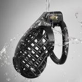 Black Mesh Pattern Chastity Cage comparison | 3d-chastity