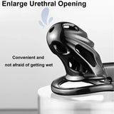 Black Metal Chastity Lock full kit | 3d-chastity
