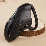 Black Punisher Chastity Device material finish close | 3d-chastity