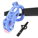 Blue Cobra Chastity Maxi Kit With Belt And Urethral - 3d-chastity