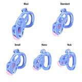 Blue Cobra Chastity Nub Kit With Belt And Urethral - 3d-chastity
