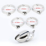 Stainless Steel Chastity Cage with Spike Ring size and shape | 3d-chastity