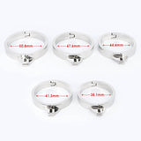 Stainless Steel Chastity Cage with Spike Ring material finish close | 3d-chastity