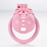 Bow Pot Lid Chastity Cage material finish close | 3d-chastity