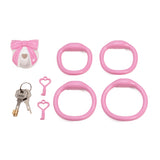 Bowknot Lid Chastity Cage Invisible size and shape | 3d-chastity