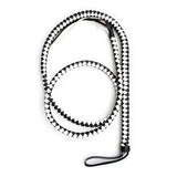 Braided Leather Pink Whip Chastity Cage front | 3d-chastity