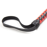 Braided Leather Pink Whip Chastity Cage size and shape | 3d-chastity