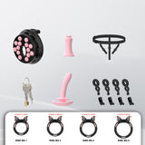Breathable Panel‌ Chastity Cage with Silicone Rings lock and ring | 3d-chastity