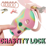 Breathable Soft Rubber Chastity Cage rear | 3d-chastity