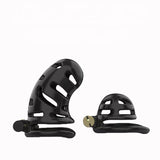 Bright ABS Chastity Cage lock and ring | 3d-chastity