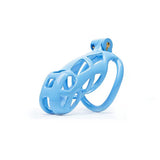 Blue Mamba Chastity Cage Kit 1.77 - 4.13 Inch with 4 Arc Rings material finish close | 3d-chastity