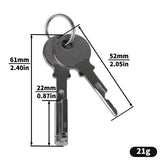 Butterfly Flat Chastity Lock rear | 3d-chastity