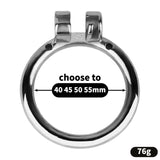 Butterfly Flat Chastity Lock material finish close | 3d-chastity