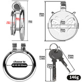 Butterfly Flat Chastity Lock lock and ring | 3d-chastity
