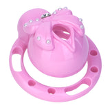 Butterfly Whisper Pearl Chastity Cage lock and ring | 3d-chastity