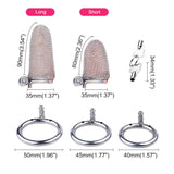 Button Cock Chain Lock Chastity Cage lock and ring | 3d-chastity