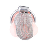 Button Cock Chain Lock Chastity Cage wearing | 3d-chastity