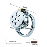 Flat Chastity Lock with Spikes full kit | 3d-chastity