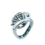 Flat Chastity Lock with Spikes lock and ring | 3d-chastity