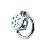 Flat Chastity Lock with Spikes wearing | 3d-chastity
