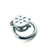 Flat Chastity Lock with Spikes size and shape | 3d-chastity