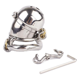 Metal Chastity Cage 2.55 Inch Long wearing | 3d-chastity