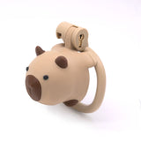 Capybara Dog Slave Chastity Cage lock and ring | 3d-chastity