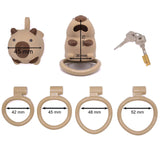 Capybara Dog Slave Chastity Cage rear | 3d-chastity