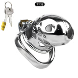 Carp Shaped Chastity Cage size and shape | 3d-chastity