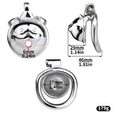 Cat Face Smallest Chastity Cage material finish close | 3d-chastity