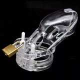 CB-3000 Male Transparent Chastity Cage wearing | 3d-chastity