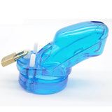 Light Blue CB-3000 Male Chastity Device side | 3d-chastity