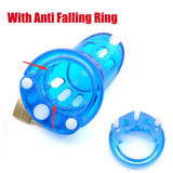 Light Blue CB-3000 Male Chastity Device wearing | 3d-chastity