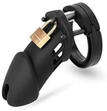 CB6000 Silicone Chastity Cage Black side | 3d-chastity